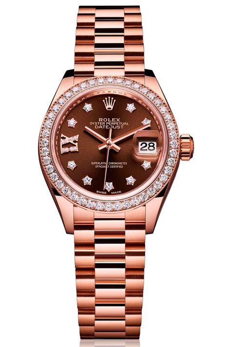 rolex femme rose gold|rose gold Rolex women's.